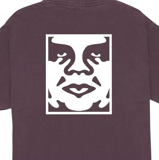 Футболка OBEY Obey Bold Icon Face Pigment Purple Velvet