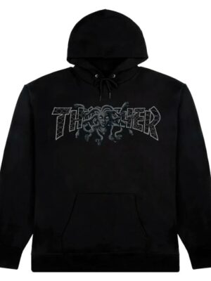 Толстовка THRASHER Medusa Hood Black