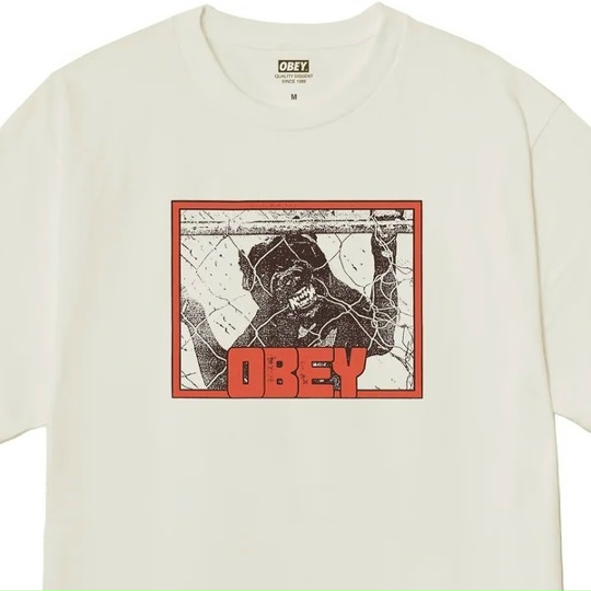 Футболка OBEY Obey Beware Vintage White