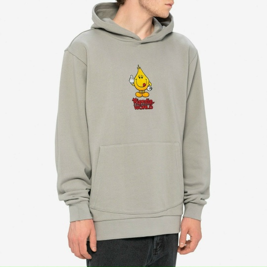 Толстовка RIPNDIP F-U Flameboy Embroidered Hoodie Grey