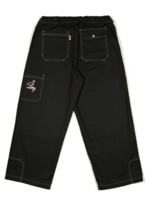Брюки LARRY PANTS One Pocket Wide fit Black (Pink Stiches)