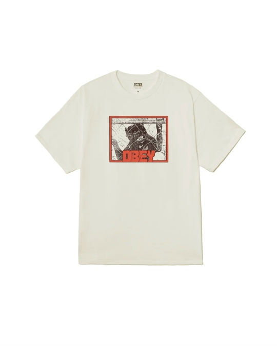 Футболка OBEY Obey Beware Vintage White