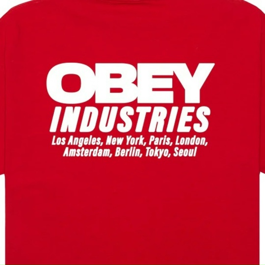 Футболка OBEY Obey Industries Pigment Fiery Red