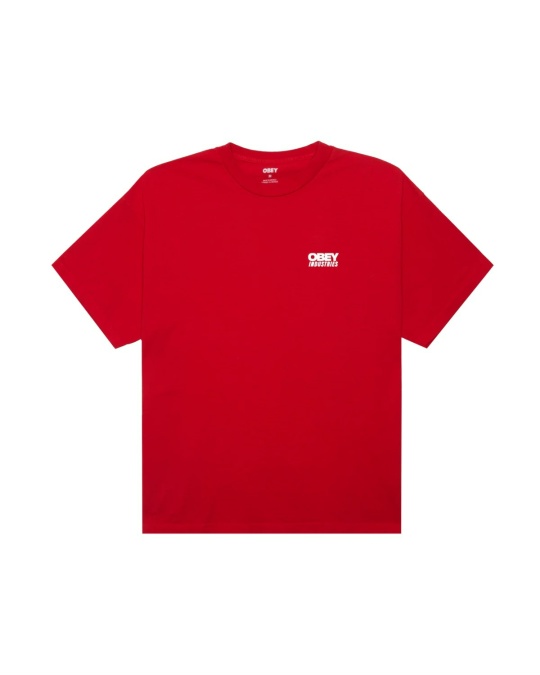 Футболка OBEY Obey Industries Pigment Fiery Red