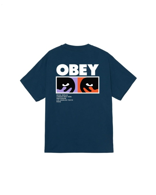 Футболка OBEY Obey Always Watching Harbor Blue