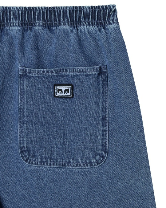 Шорты OBEY Easy Denim Short Light Indigo