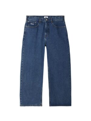 Джинсы OBEY Bigwig Baggy Denim Stone Wash Indigo