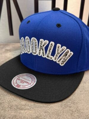 Кепка MITCHELL & NESS Sport Blue Team Wordmark Snapback Brooklyn Nets