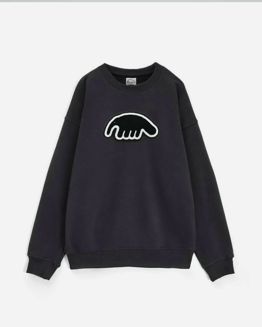 Толстовка ANTEATER Crewneck Grey Black Logo