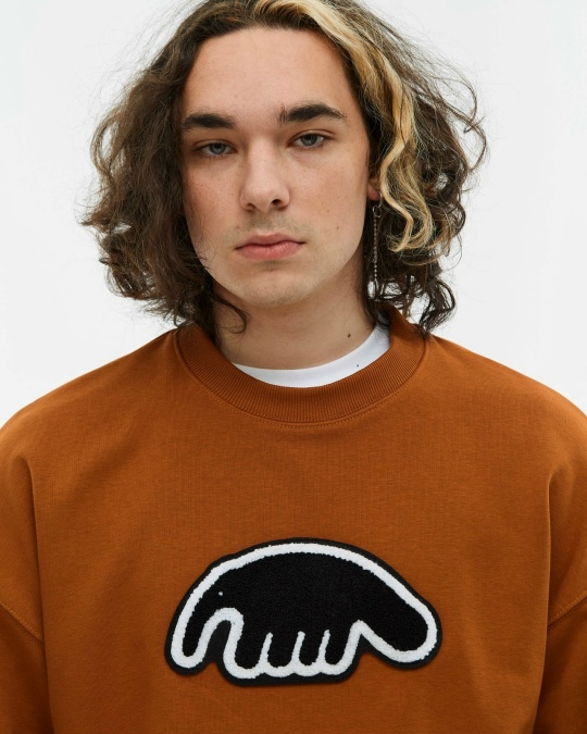Толстовка ANTEATER Crewneck Terrakot Black Logo