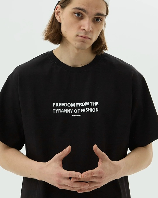 Футболка POSTAMENTS Тирания Черная