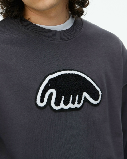 Толстовка ANTEATER Crewneck Grey Black Logo