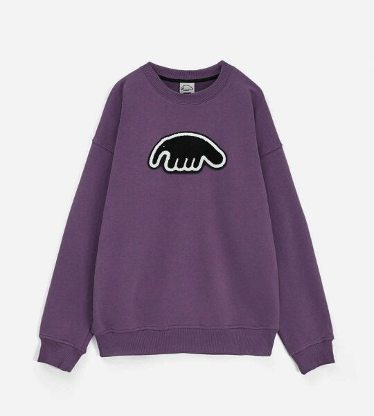 Толстовка ANTEATER Crewneck Violet Black Logo