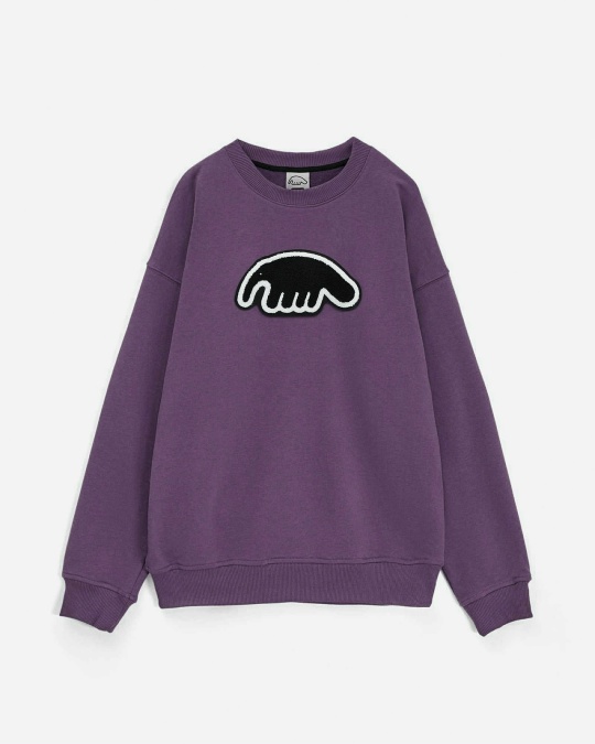 Толстовка ANTEATER Crewneck Violet Black Logo