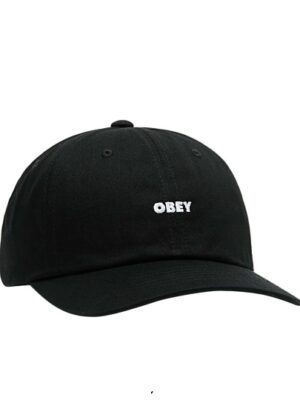 Кепка OBEY Obey Bold Curve 6 Panel Strapback Black