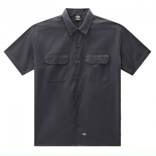 Рубашка DICKIES Work Shirt SS Rec Charcoal Grey