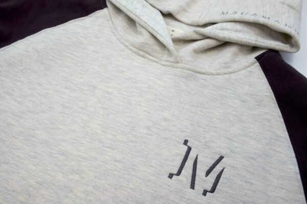 Толстовка MAGAMAEV Script Hoodie Heather/Black