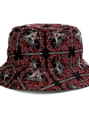 Панама THRASHER Bandana Bucket Hat Black/Red