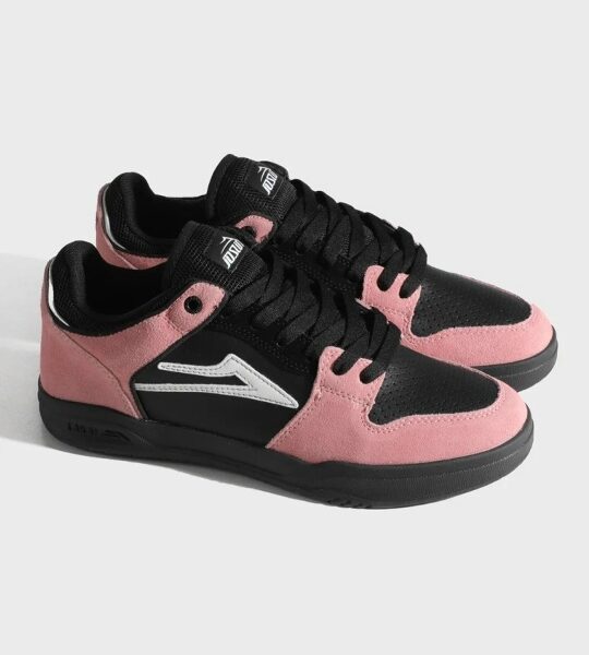Кеды LAKAI Telford Low: Bridal Rose White Black