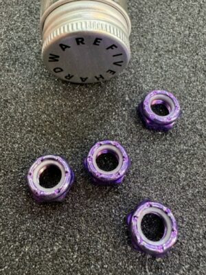 Гайки на оси FIVE HARDWARE Purple Axis