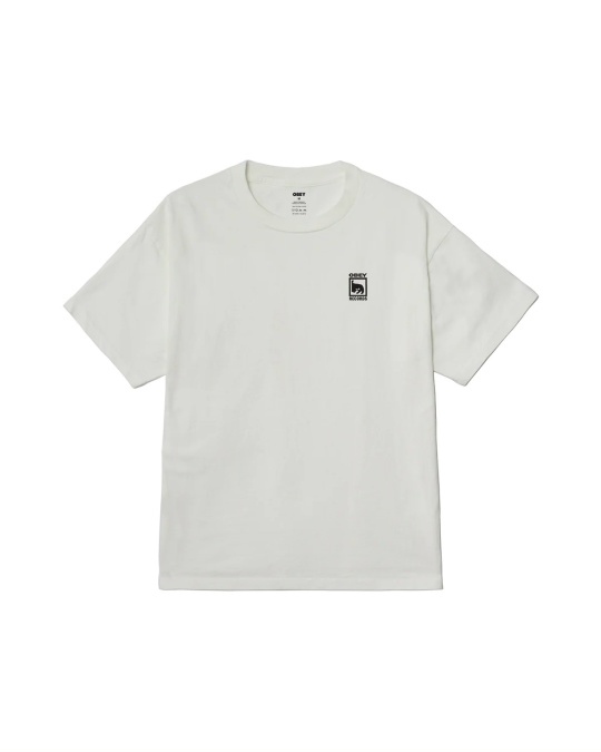 Футболка OBEY Obey Records Icon Pigment Vintage White