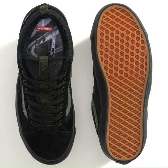 Кеды VANS Skate Old Skool 36+ Atiba Black/Dark Green