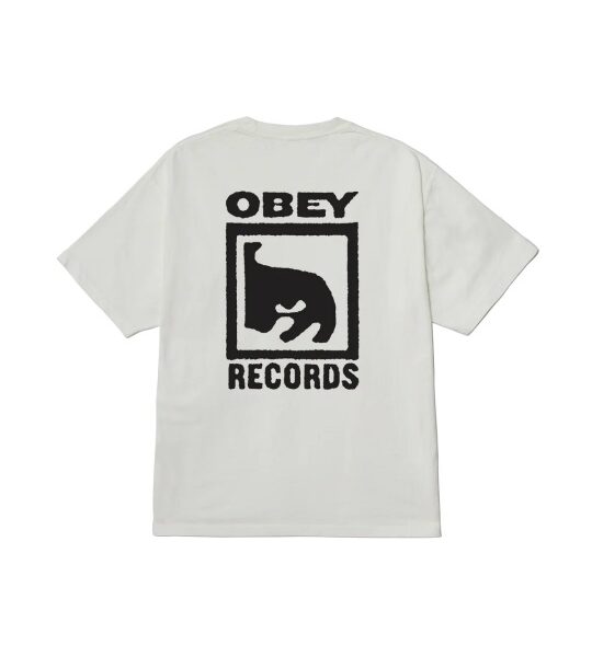 Футболка OBEY Obey Records Icon Pigment Vintage White