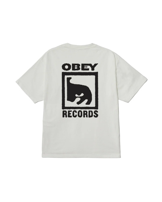 Футболка OBEY Obey Records Icon Pigment Vintage White