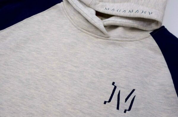 Толстовка MAGAMAEV Script Hoodie Blue/Heather