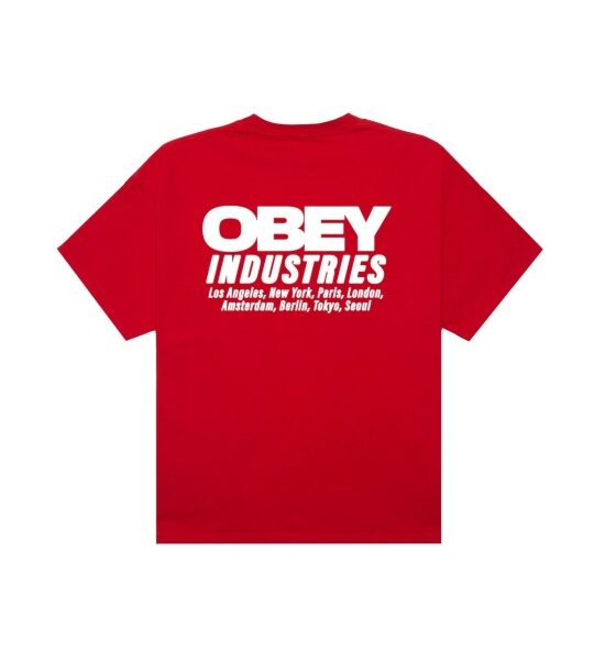 Футболка OBEY Obey Industries Pigment Fiery Red