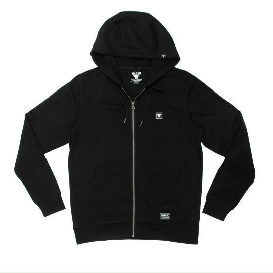 Толстовка FALLEN Zip Hoodie Black/Black