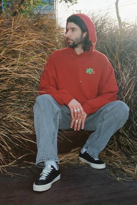 Толстовка MAGAMAEV Froggo Hoodie Red/Wash