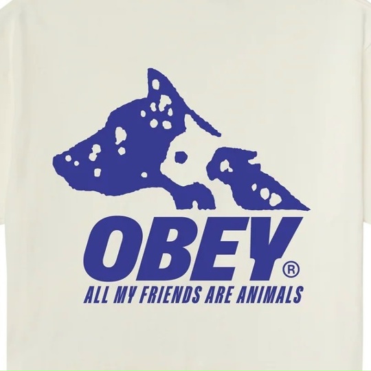 Футболка OBEY Obey Animals Vintage White