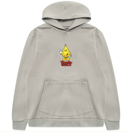 Толстовка RIPNDIP F-U Flameboy Embroidered Hoodie Grey