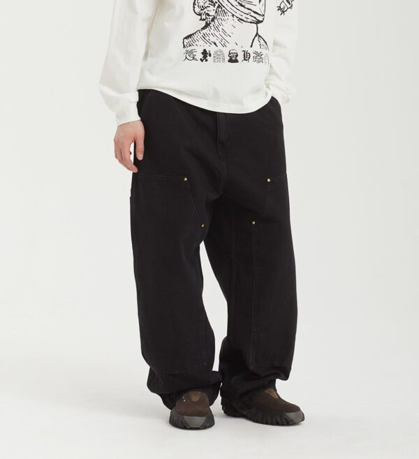Джинсы CARHARTT WIP Nash Double Knee Pant Black (Stone Washed)