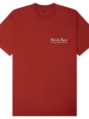 Футболка CARHARTT WIP S/S Cloud Heart T-Shirt Oxide Red