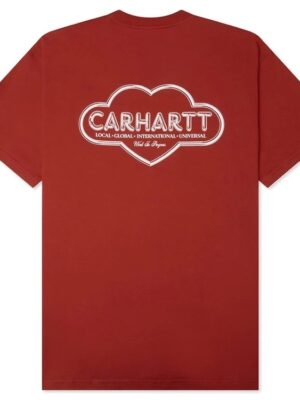 CARHARTT WIP SS Cloud Heart T-Shirt Oxide Red2