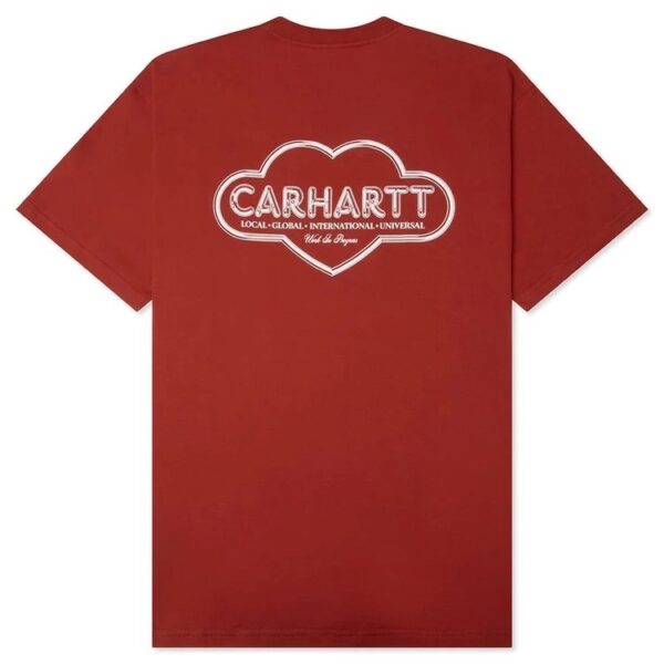 Футболка CARHARTT WIP S/S Cloud Heart T-Shirt Oxide Red