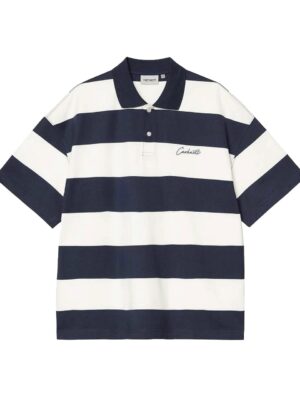 Поло CARHARTT WIP S/S Delray Polo Delray Stripe, Blue