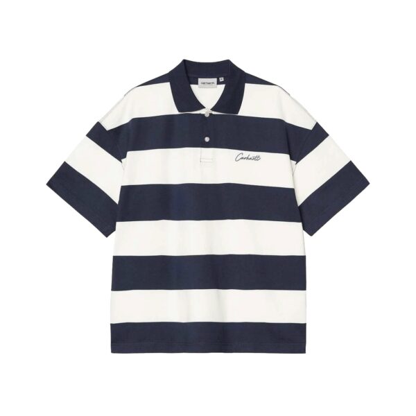 Поло CARHARTT WIP S/S Delray Polo Delray Stripe, Blue