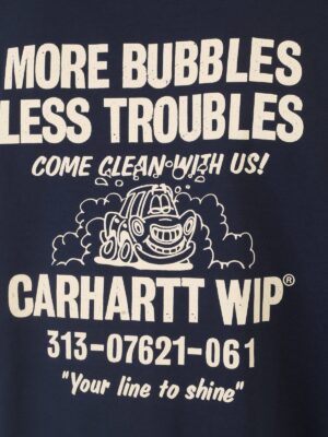 CARHARTT WIP SS Less Troubles T-Shirt BlueWax3