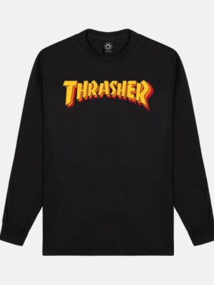 Лонгслив THRASHER Stacked Black