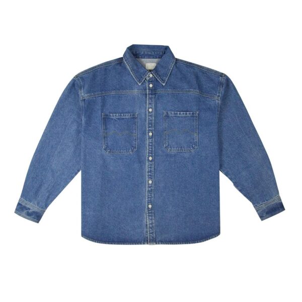 Рубашка MAGAMAEV Bigger M Shirt Blue/Washed