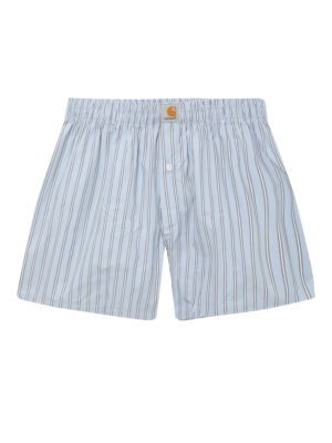Трусы CARHARTT WIP Cotton Boxer Grimsby Stripe, Blue Fog
