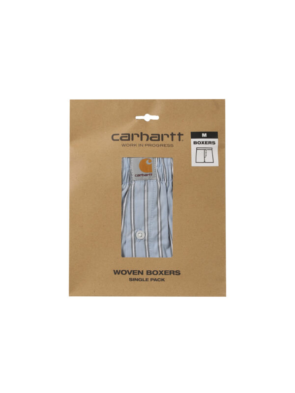 Трусы CARHARTT WIP Cotton Boxer Grimsby Stripe, Blue Fog